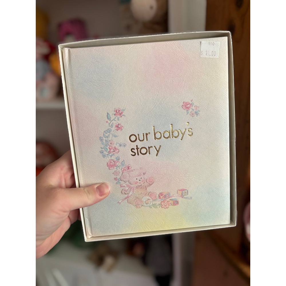 Vintage 1978 Our Baby's Story Memory Book Sanitoy Fay Smith Illustrations Boxed